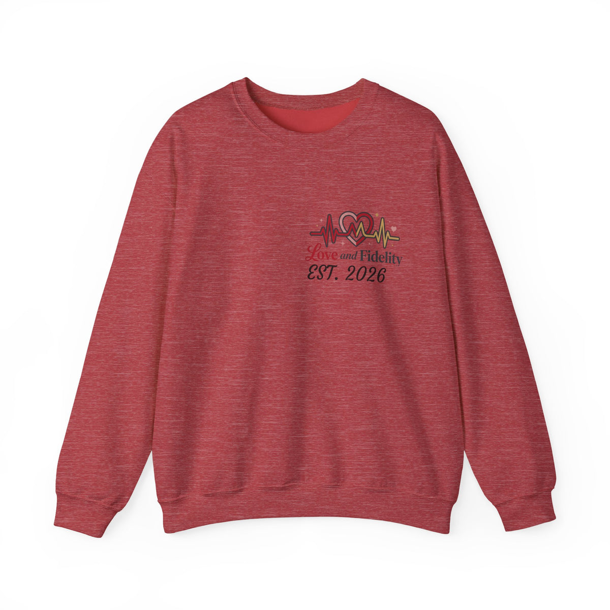 Love and Fidelity EST. 2026 Customizable Crewneck Sweatshirt