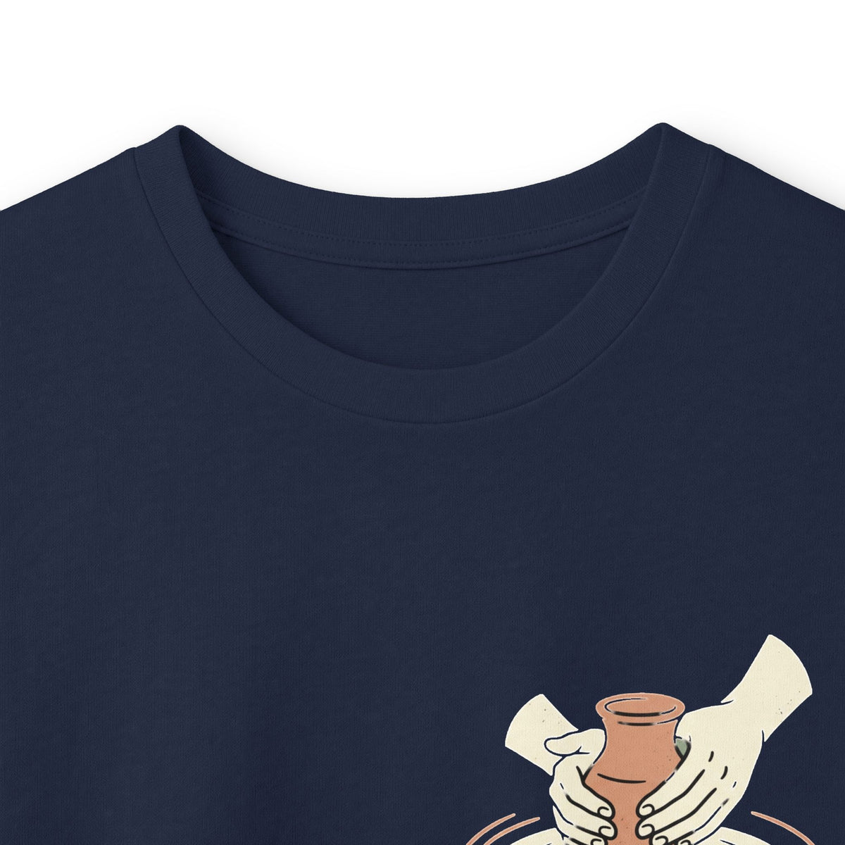 Be Still Potter's Wheel Illustration Long Sleeve Tee | Meditation Shirt