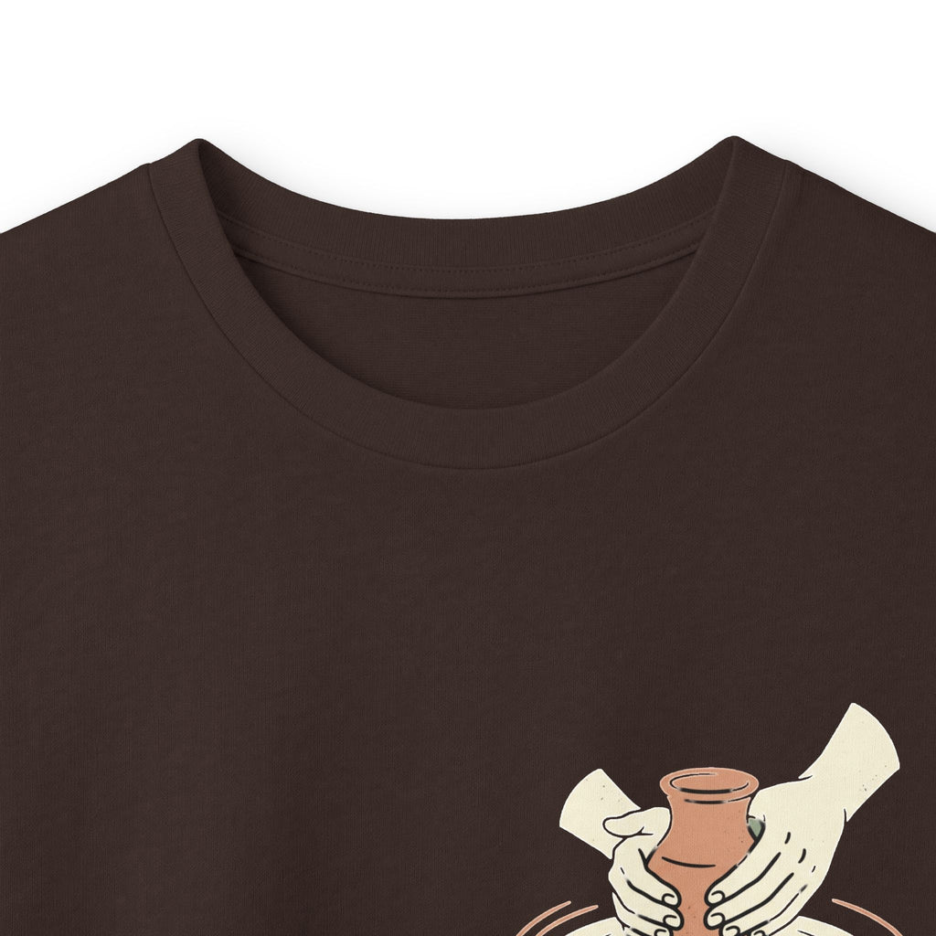 Be Still Potter's Wheel Illustration Long Sleeve Tee | Meditation Shirt
