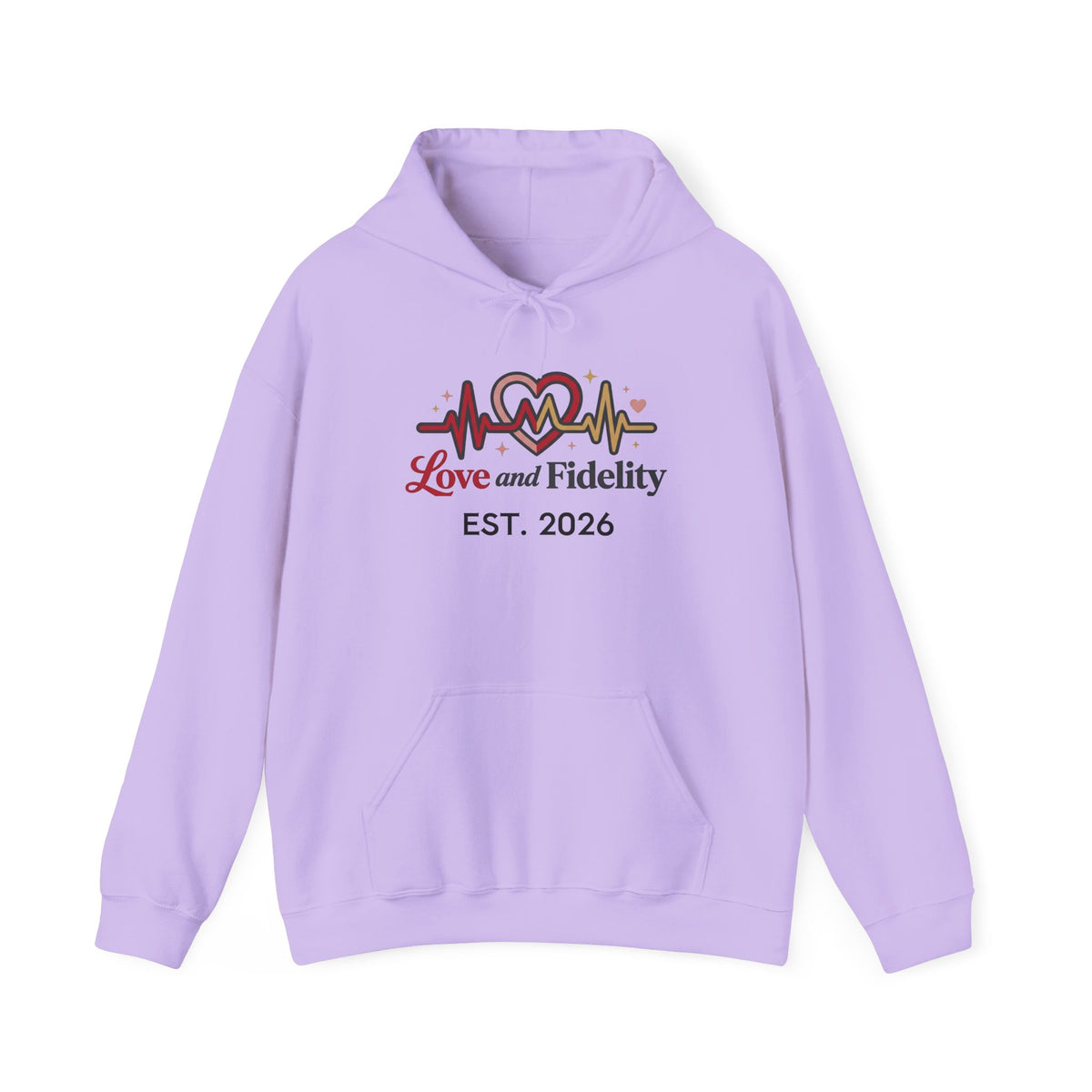 Lovestruck Heartbeat Hoodie — "Love & Fidelity" Graphic Pullover