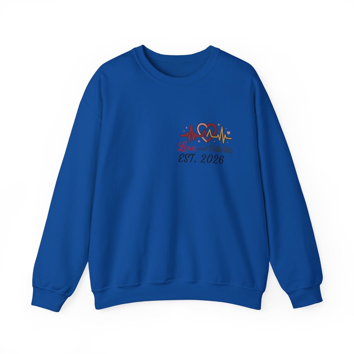 Love and Fidelity EST. 2026 Customizable Crewneck Sweatshirt