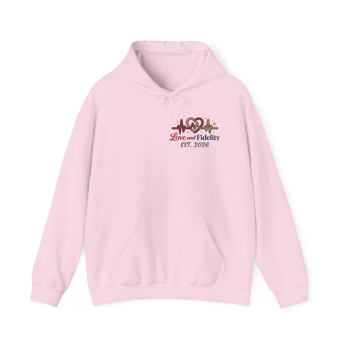 Hoodie - Love Heartbeat Design (Love and Fidelity)