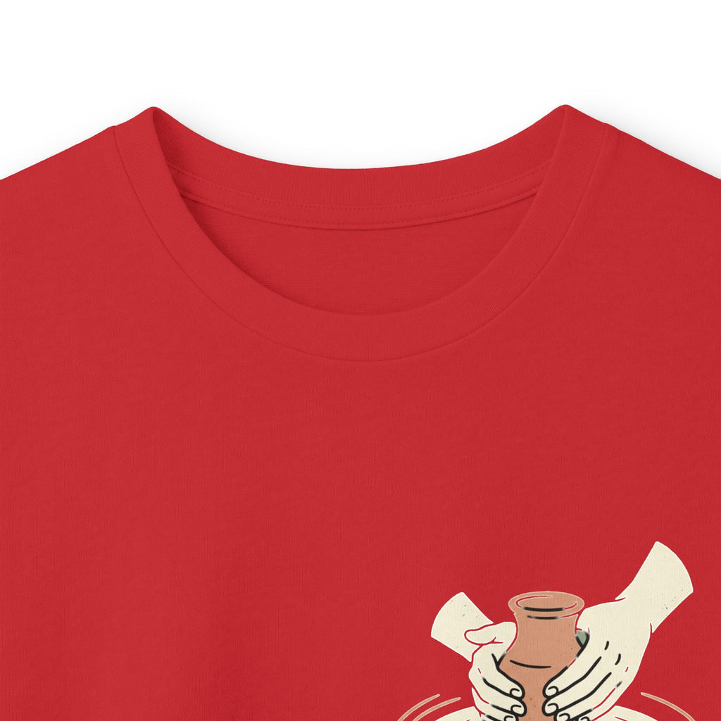 Be Still Potter's Wheel Illustration Long Sleeve Tee | Meditation Shirt