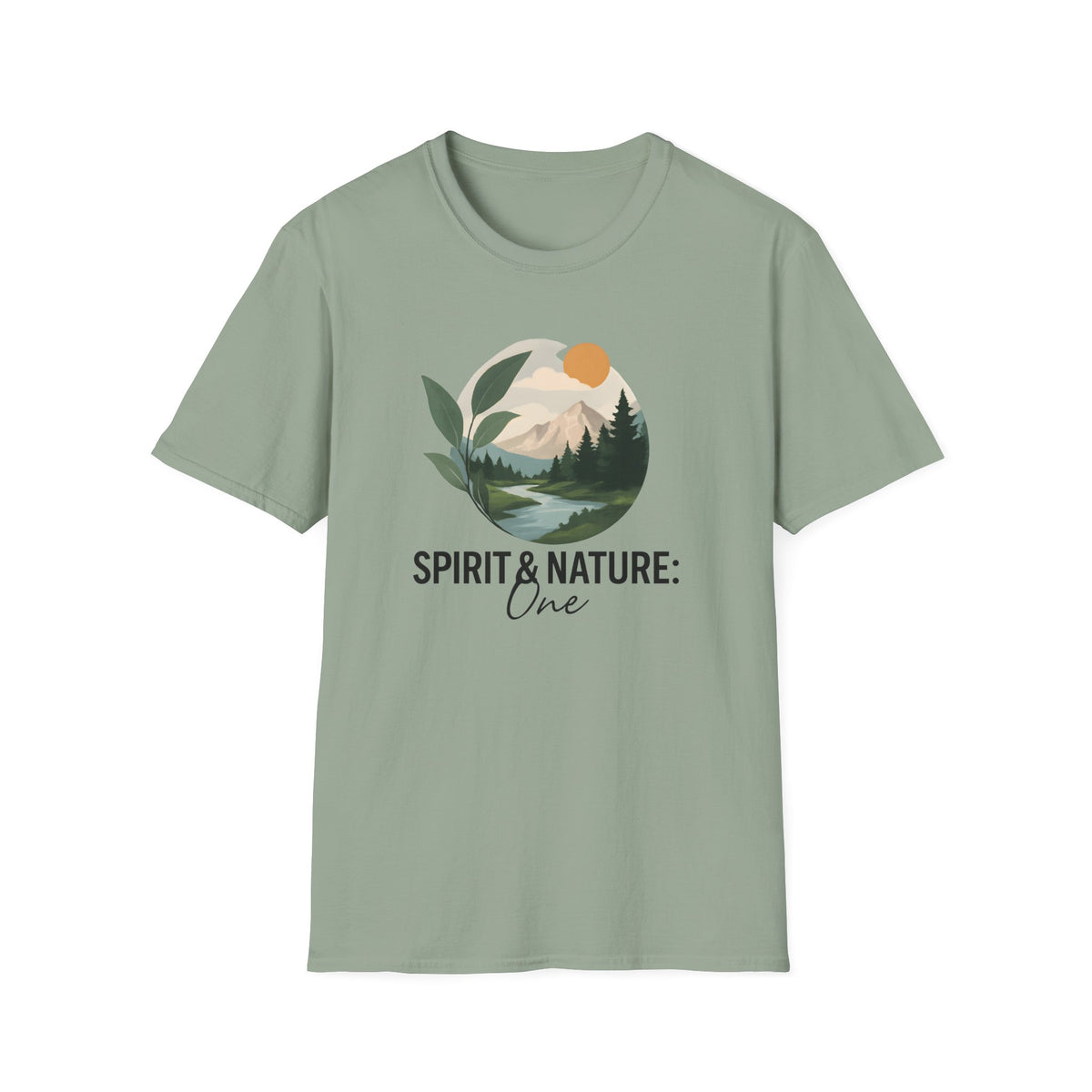 Mountain River Landscape T-Shirt