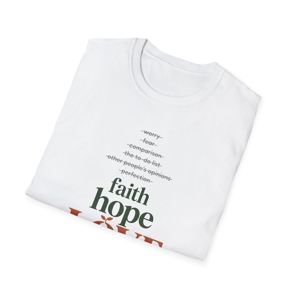 Faith Hope Love Inspirational T-Shirt