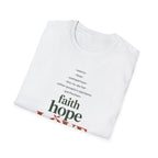 Faith Hope Love Inspirational T-Shirt