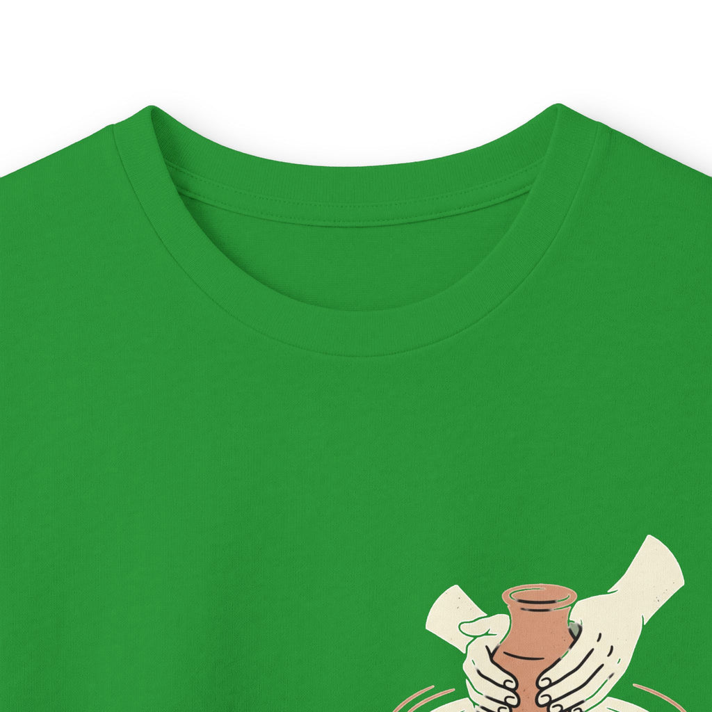 Be Still Potter's Wheel Illustration Long Sleeve Tee | Meditation Shirt