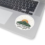 New Season Same God sticker | Mountain sunrise faith kiss-cut sticker