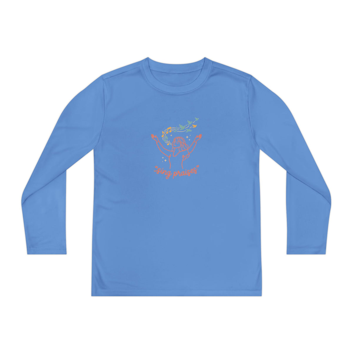 Youth Long Sleeve Tee - 'Sing Praises' Kids Worship Shirt