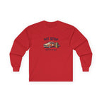 'Pit Stop' Vintage Car Long Sleeve Tee