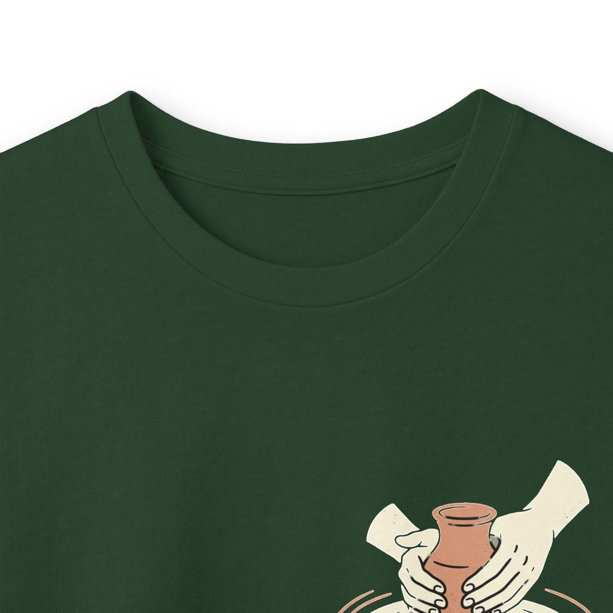 Be Still Potter's Wheel Illustration Long Sleeve Tee | Meditation Shirt