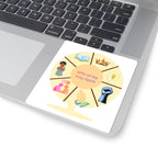 Gifts of the Holy Spirit Kiss-Cut Sticker — Christian Faith Symbols