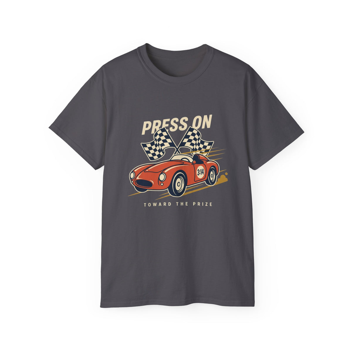 "Press On" Vintage Race Car Shirt