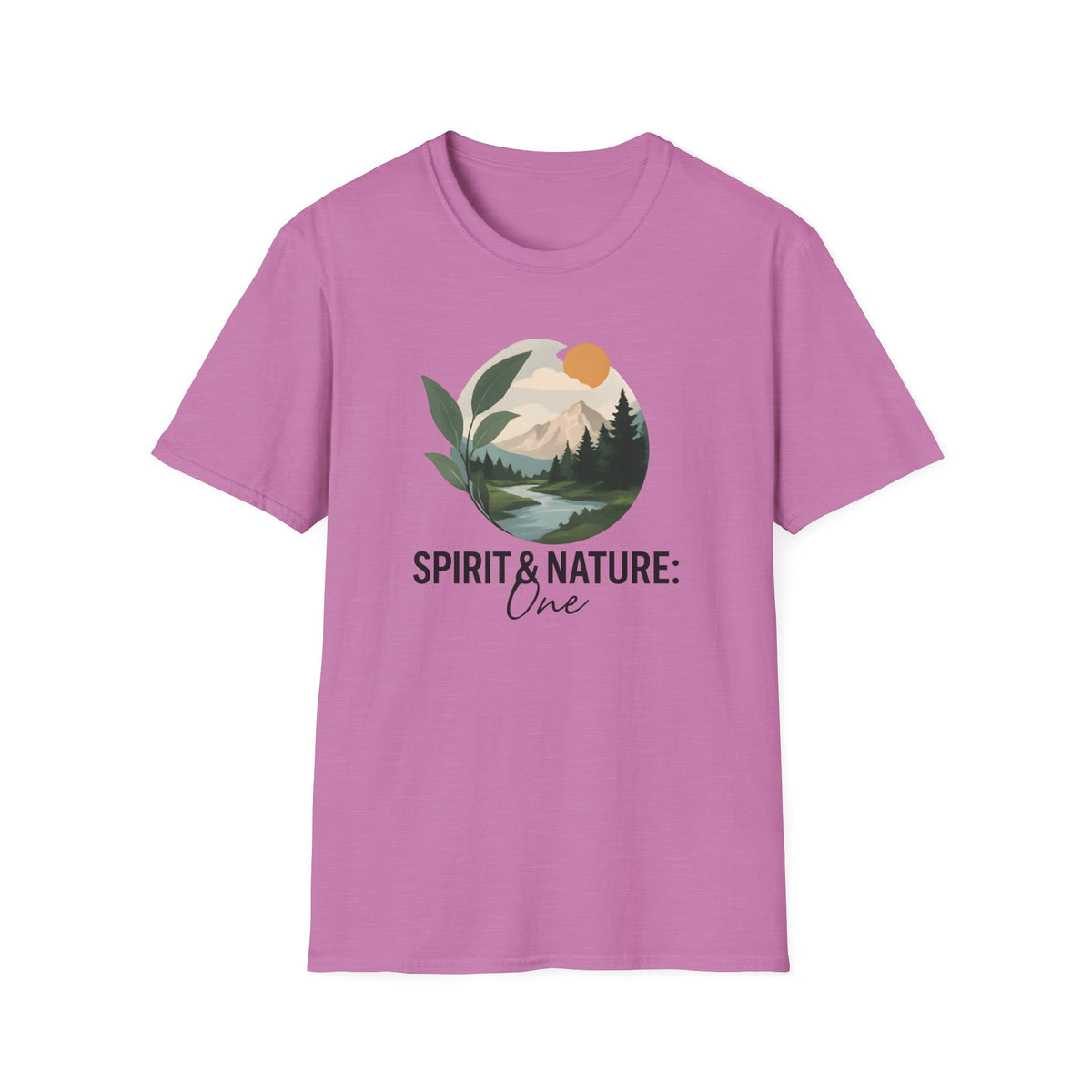 Mountain River Landscape T-Shirt