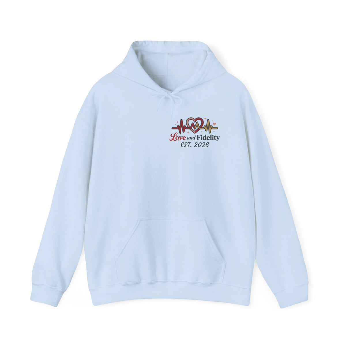 Hoodie - Love Heartbeat Design (Love and Fidelity)