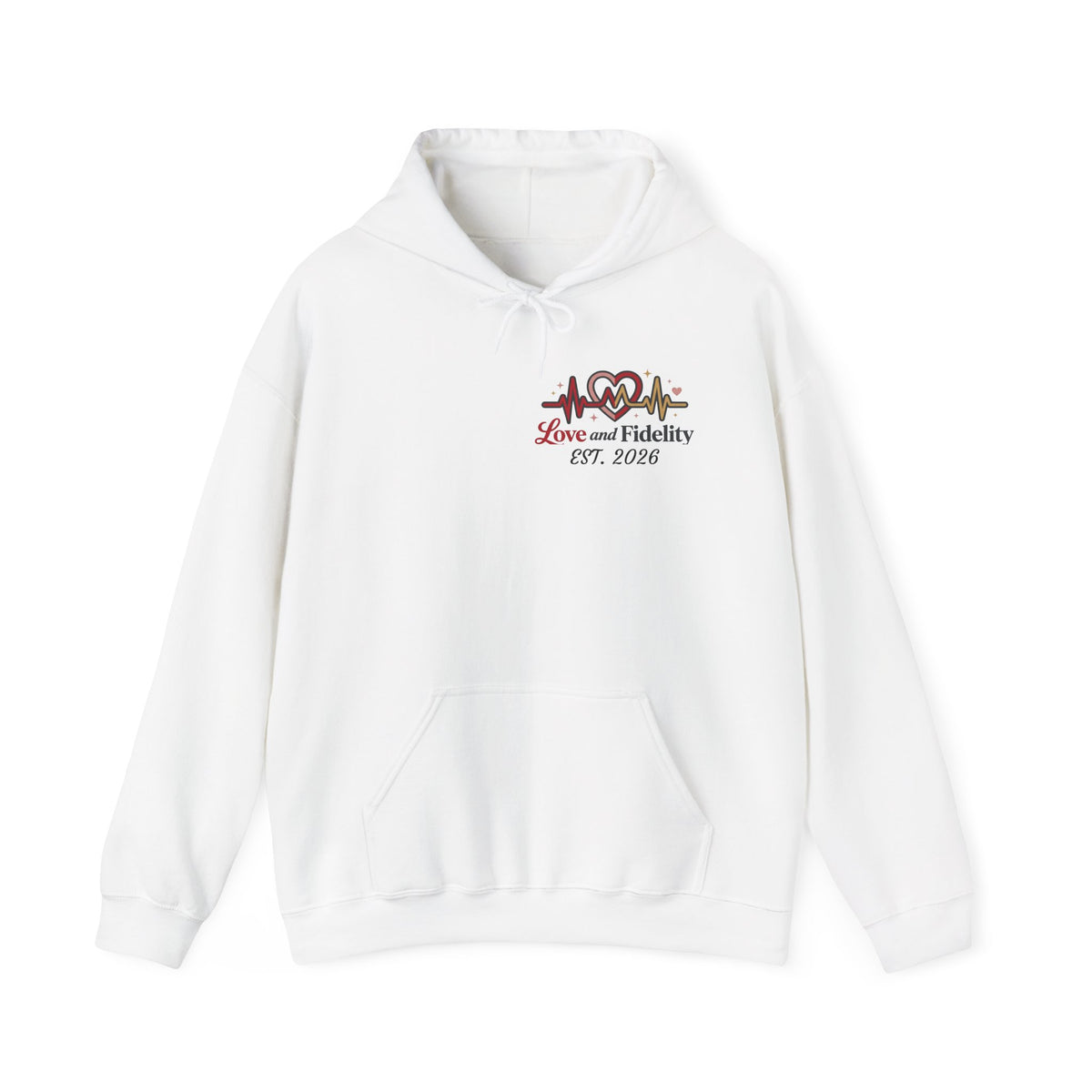 Hoodie - Love Heartbeat Design (Love and Fidelity)