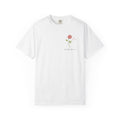 Single Pink Rose Tee | Small Chest Floral Illustration