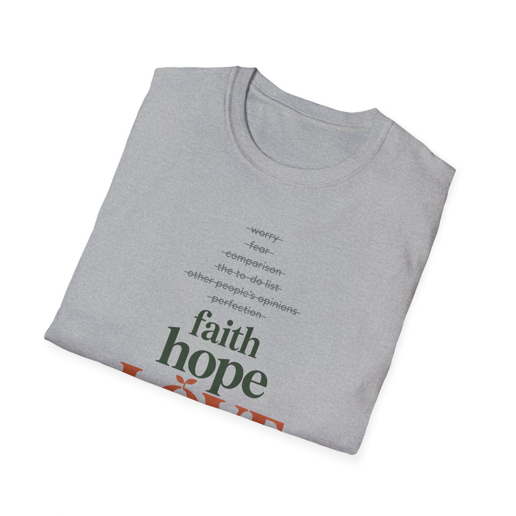 Faith Hope Love Inspirational T-Shirt