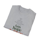 Faith Hope Love Inspirational T-Shirt
