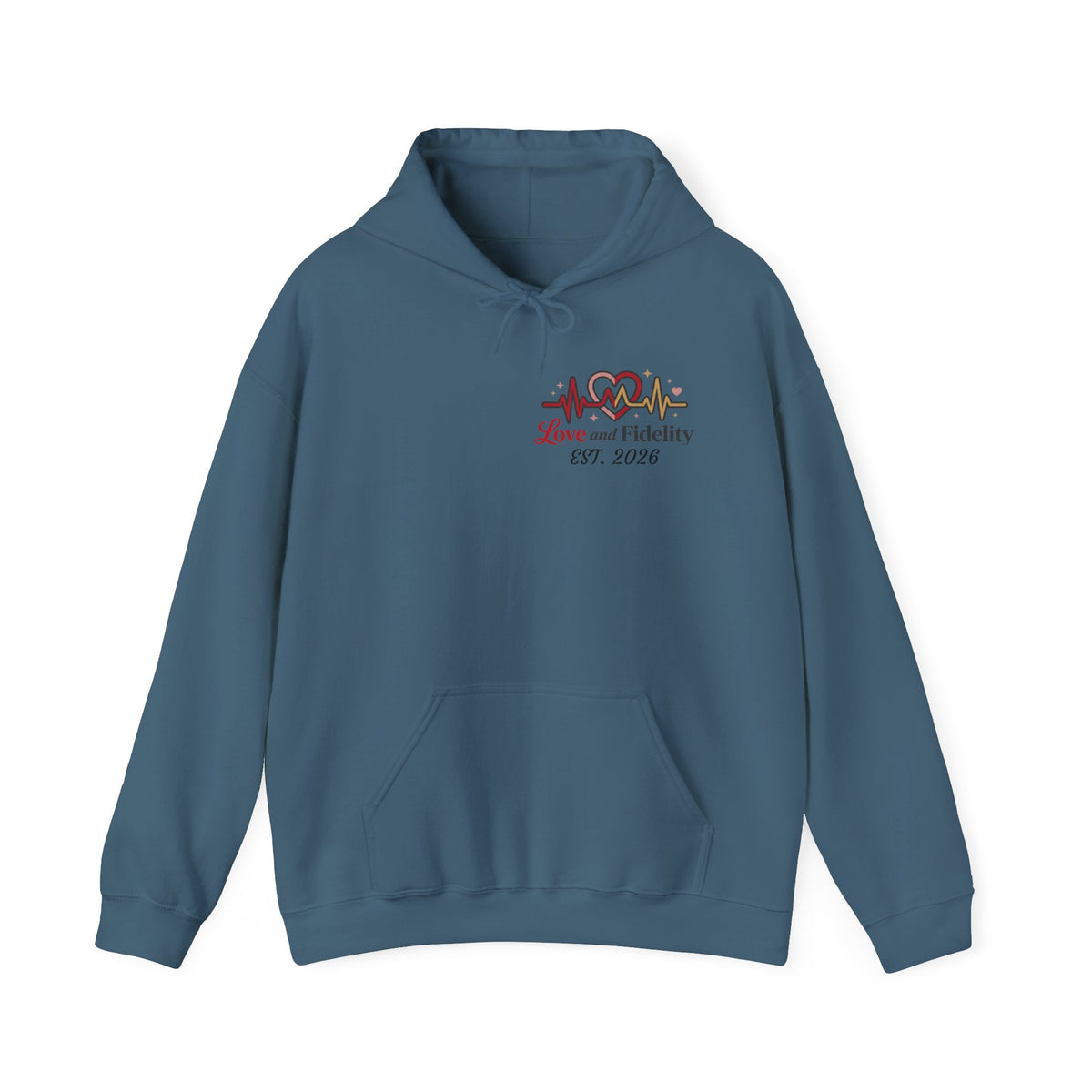 Hoodie - Love Heartbeat Design (Love and Fidelity)
