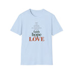 Faith Hope Love Inspirational T-Shirt
