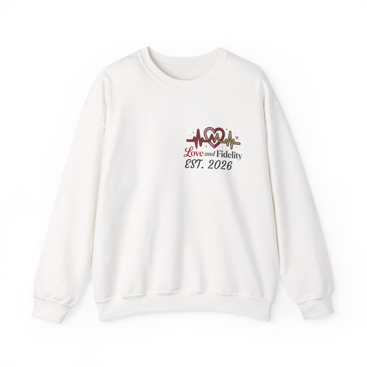 Love and Fidelity EST. 2026 Customizable Crewneck Sweatshirt