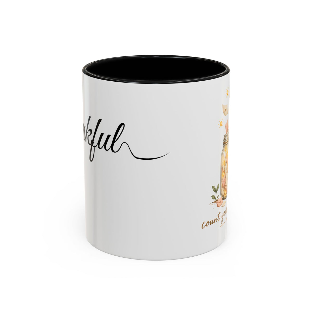 Count Your Blessings Accent Coffee Mug