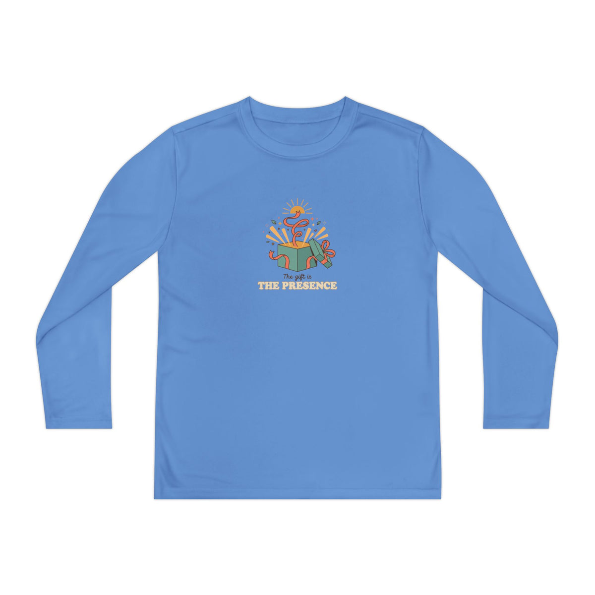 Youth Long Sleeve Tee —  Gift Box Graphic