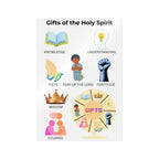 Gifts of the Holy Spirit Sticker Sheet — Faith-Based UV DTF Decals (Knowledge, Wisdom, Fortitude, Piety, Counsel, Understanding, Fear [...]